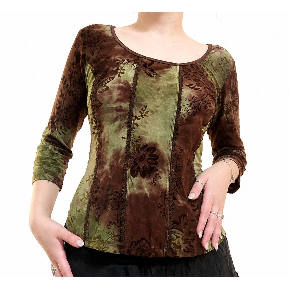 Gothic Y2k Vintage Top Blouse Shirt Size Petite Medium